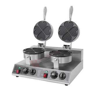 Double Head Four Heart Waffle Furnace